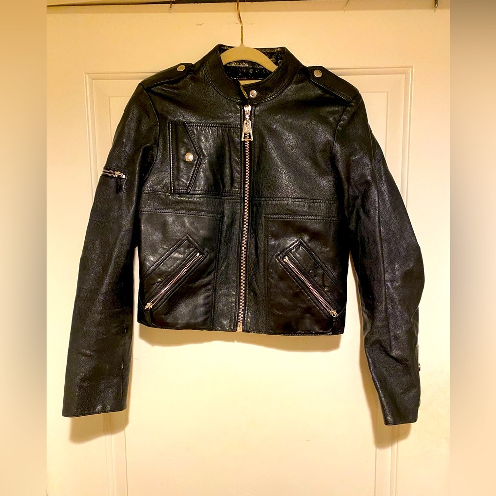 Louis Vuitton Leather Moto Jacket